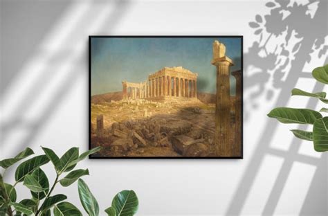 The Parthenon By Frederic Edwin Church Oil Painting Wall Etsy