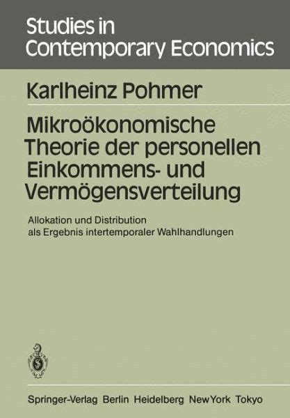 Mikro Konomische Theorie Der Personellen Einkommens Und