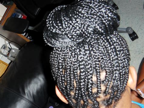 AFROLIFIC: Protective Style- High Bun (Box Braids)