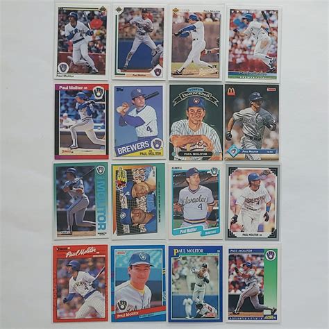 Paul Molitor Baseball Card Lot Cards Included Milwaukee