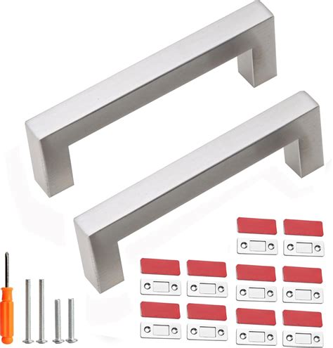 Redunest Cabinet Pulls Brushed Nickel Cabinet Handles Pack