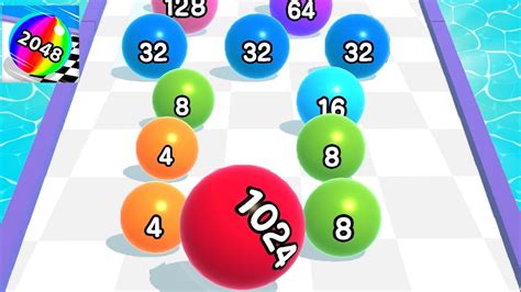 Top Videos Ball Run Infinity Play 2048⭐all Levels Gameplay Android Satisfying Mobile Game