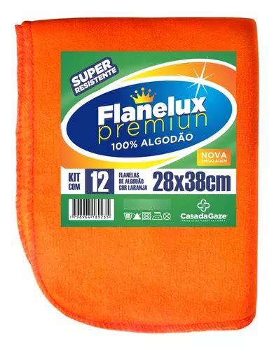 24 Peças Flanela Limpeza Laranja 28x38 Cm Atacado Flanela MercadoLivre