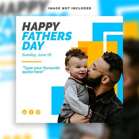 Premium Psd Happy Fathers Day Celebration And Sale Social Media Post