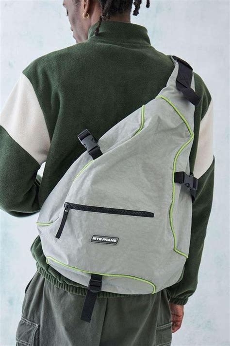 Grey Sling Backpack Sling Bag Men Urban Bags Athleisure Men