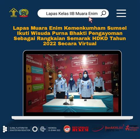 Lapas Muara Enim Kemekumham Sumsel Ikuti Wisuda Purna Bhakti Pengayoman