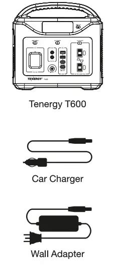 Tenergy T600 Portable Power Station User Guide