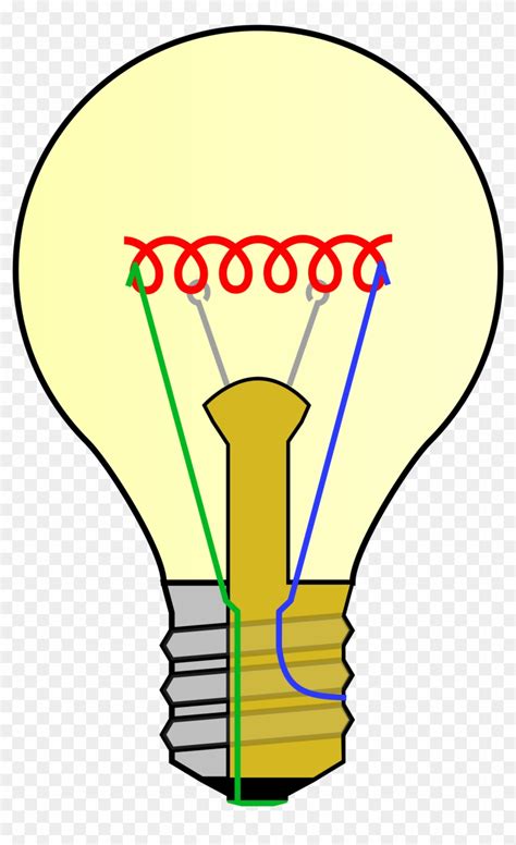 Incandescent Light Bulb - Incandescent Light Bulb Diagram, HD Png Download - 2000x3214(#593361 ...