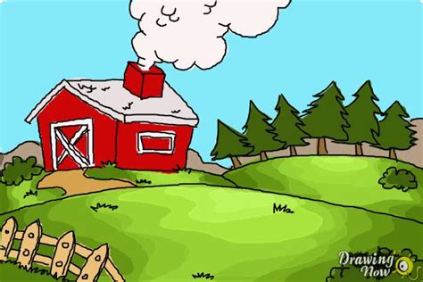 How To Draw A Farm Drawingnow