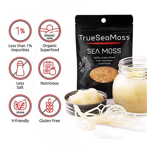 Trueseamoss Raw Organic Irish Sea Moss 1lb Wildcrafted Clean And Sundried Vegan Drink Supplement