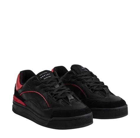 Replay Cross Pro Men S Sneakers Black Red Brandz