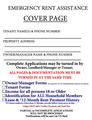 Fillable Online Emergency Rental Assistance Programu S Department Of