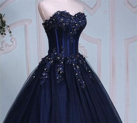 Navy Blue Ball Gowns