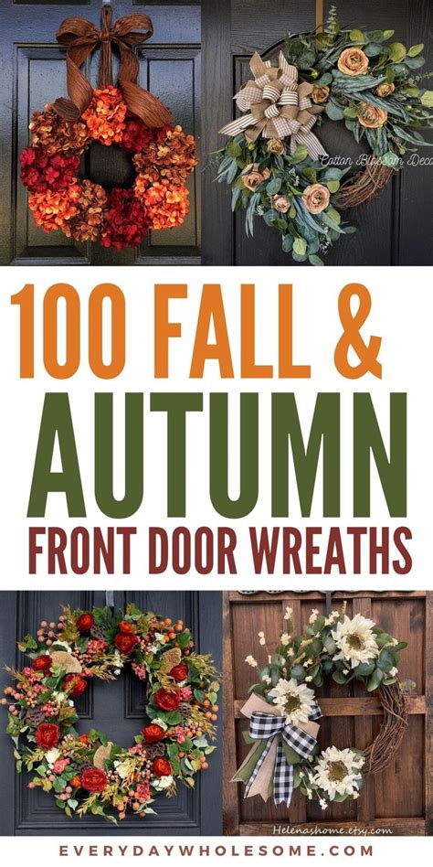 100 Best Fall Wreaths For Your Autumn Front Door Fall Wreaths Fall