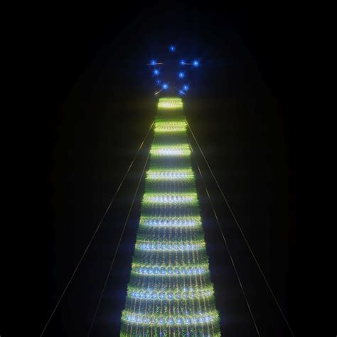 Árvore de Natal luminosa em cone 1544 luzes LED 500 cm azul Loja