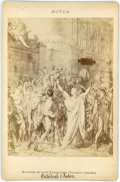 France Autun Tableau D Ingres Martyre De Saint Syphorien Ca 1881