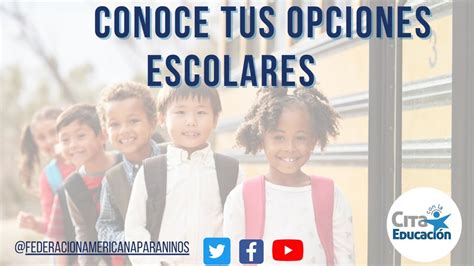 Conoce Tus Opciones Escolares Youtube