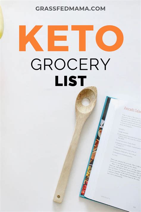 Keto Grocery List - Grassfed Mama