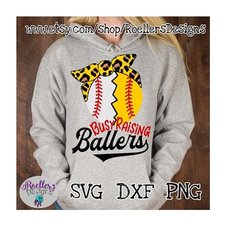 Busy Raising Ballers Svg Cheetah Bandana Svg Baseball Svg Inspire