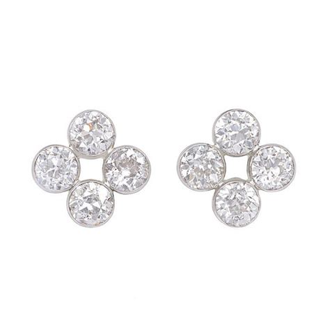 Old European Cut Diamond Earrings at 1stDibs