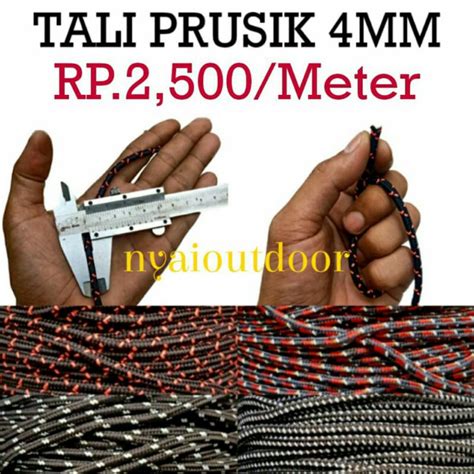 Jual Tali Prusik Mm Tali Paracord Gelang Gunung Perusik Cord Mm