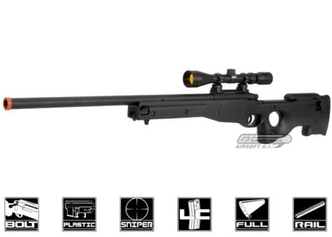 Tac Industries Mk Awp Bolt Action Spring Sniper Airsoft Rifle Black