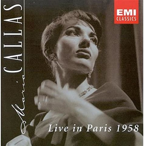 Maria Callas Live In Paris 1958 By Maria Callas Amazon Co Uk CDs Vinyl