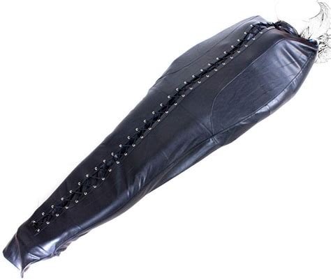 Bondage Schlafsack Sack Bdsm Leder Ganzk Rper Sexy Zwangsjacke Mit