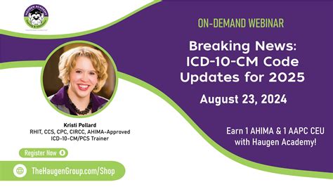 On Demand Webinar Release Breaking News Icd Cm Code Updates For