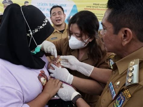 Perdana Pemberian Imunisasi Polio Ini Pesan Pj Wali Kota Tebing Tinggi