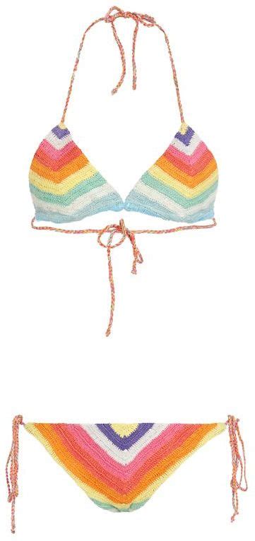 Mara Hoffman Rainbow Crochet Triangle Bikini ShopStyle Women S Fashion