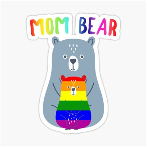 Gay Pride Proud Mama Bear Lgbt Sticker For Sale By Magicboutique Redbubble