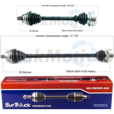 Vw Cv Axle Shaft Kit Front Driver And Passenger Side Aftermarket