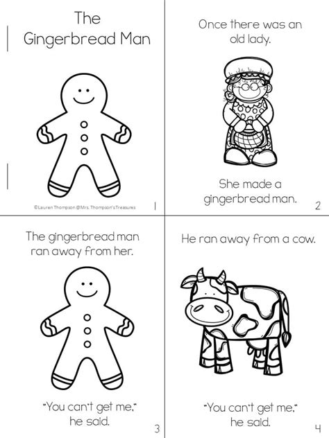 Gingerbread Man Story Printable Free Printable Word Searches