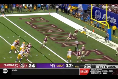 The Ending Of The Florida State Vs Lsu Game Last Night Was Absolutely