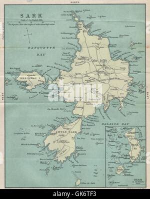 Map Herm island Channel islands Stock Photo: 36114501 - Alamy