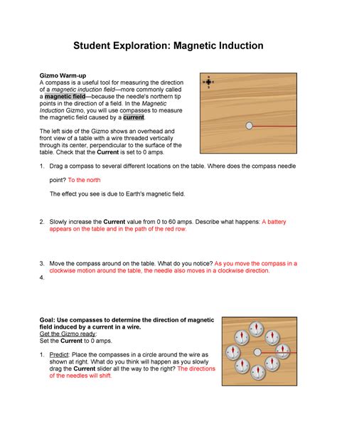 Copy of Magnetic Induction Gizmo - Student Exploration: Magnetic