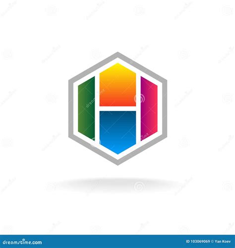 Letter H logo stock vector. Illustration of angular - 103069069