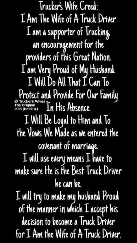 Truckers Wife In 2024 Trucker Quotes Truckers Wife Healing Prayer Quotes