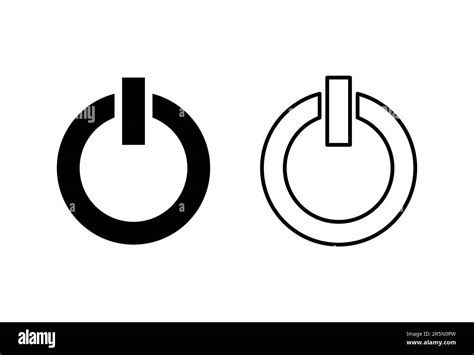 Power Icon Set Power Switch Icon Electric Power Stock Vector Image And Art Alamy