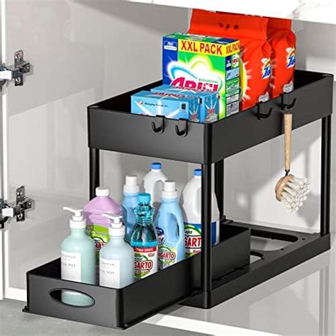 Coovee Organizer Sottolavello Cucina Livelli Estraibile Con Ganci