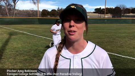 Yavapai College Softball Earns 8 0 Win Over Paradise Valley Youtube