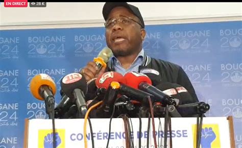 Suivez En Direct La Conférence De Bougane Gueye Dany Président Du