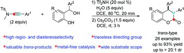 Regio And Diastereoselective Synthesis Of Trans 3 4