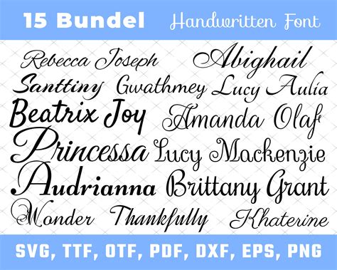 Cursive Fonts Cursive Font Svg Bundle Wedding Font Bundle Svg Etsy Images