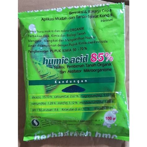 Jual Pupuk Asam Humat Humic Acid Gram Made In Germany Shopee