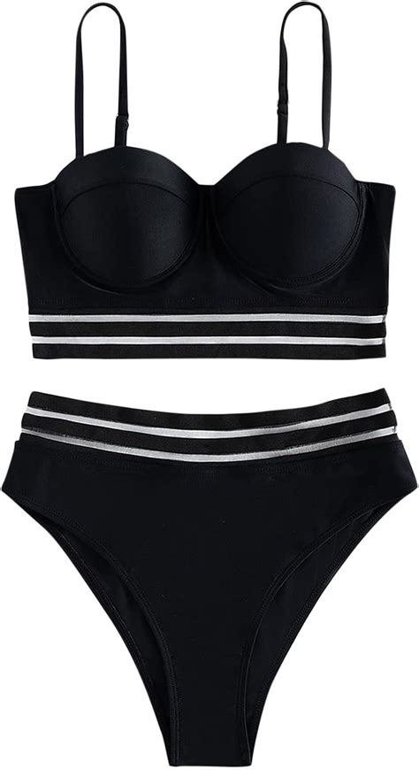 PMJAdd s Tankini Damen Bikinis Für Mädchen Bikinihose High Waist Bügel Bikini Oversize Tankini