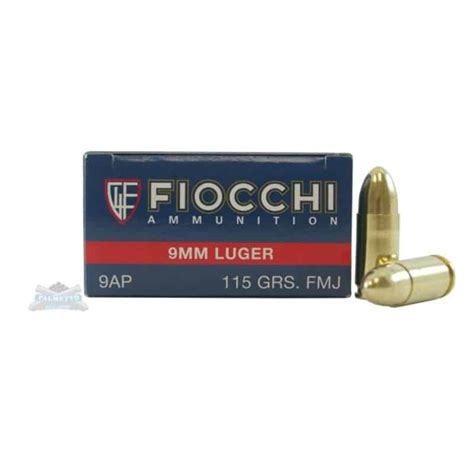 Fiocchi 9mm Ammo Fmj 115 Grain 50 Rounds Concealed Armory