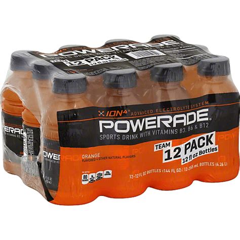 Powerade Ion4 Sports Drink Orange 12 Pk Soft Drinks Superlo Foods