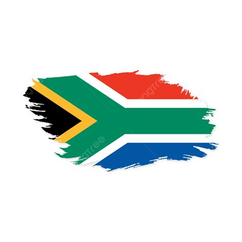 Vector De Bandera Nacional De Sudáfrica Con Transparente PNG